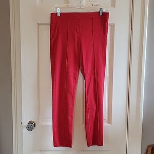 Dalia red stretch knit pull on skinny pant Size 6